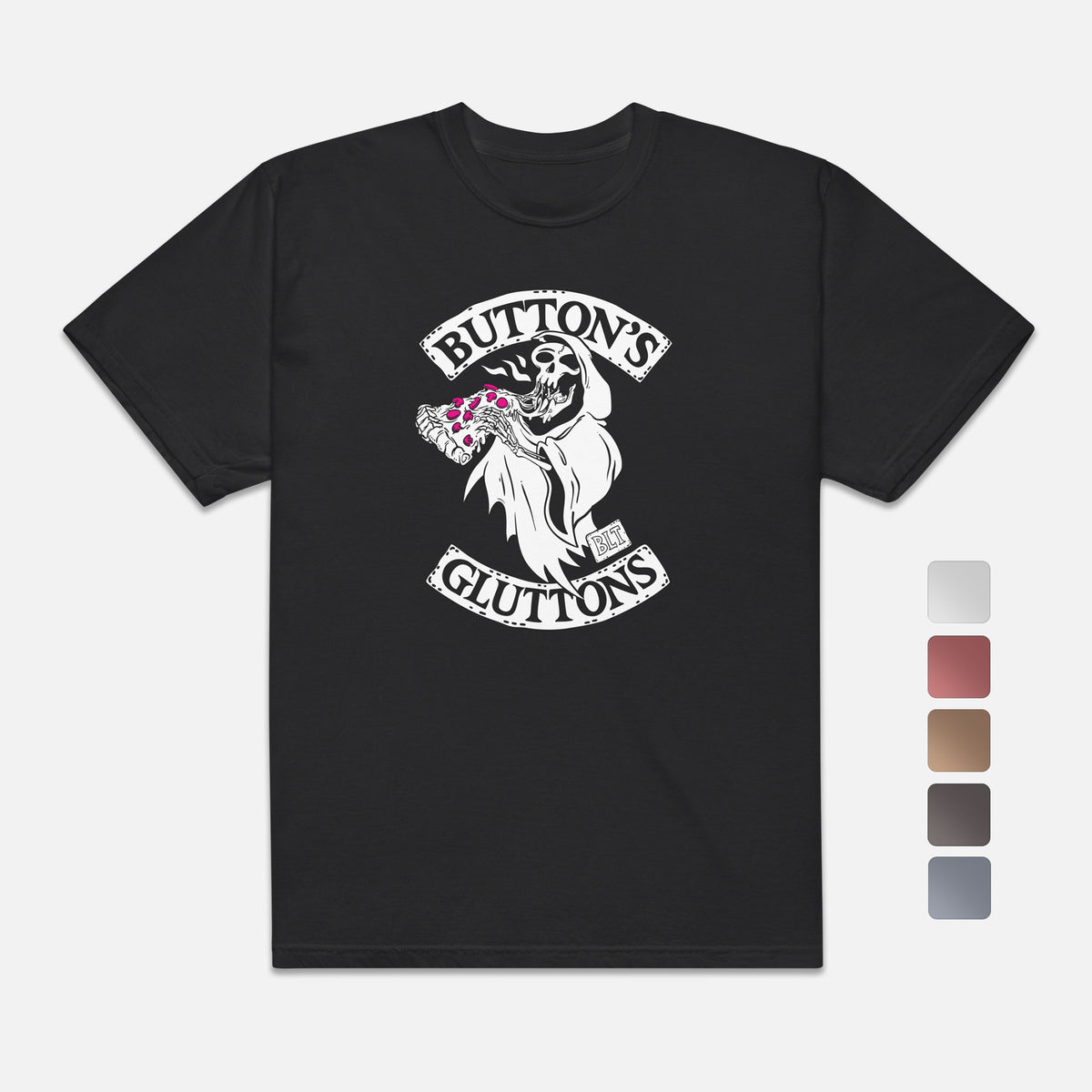 BUTTON'S GLUTTONS T-SHIRT