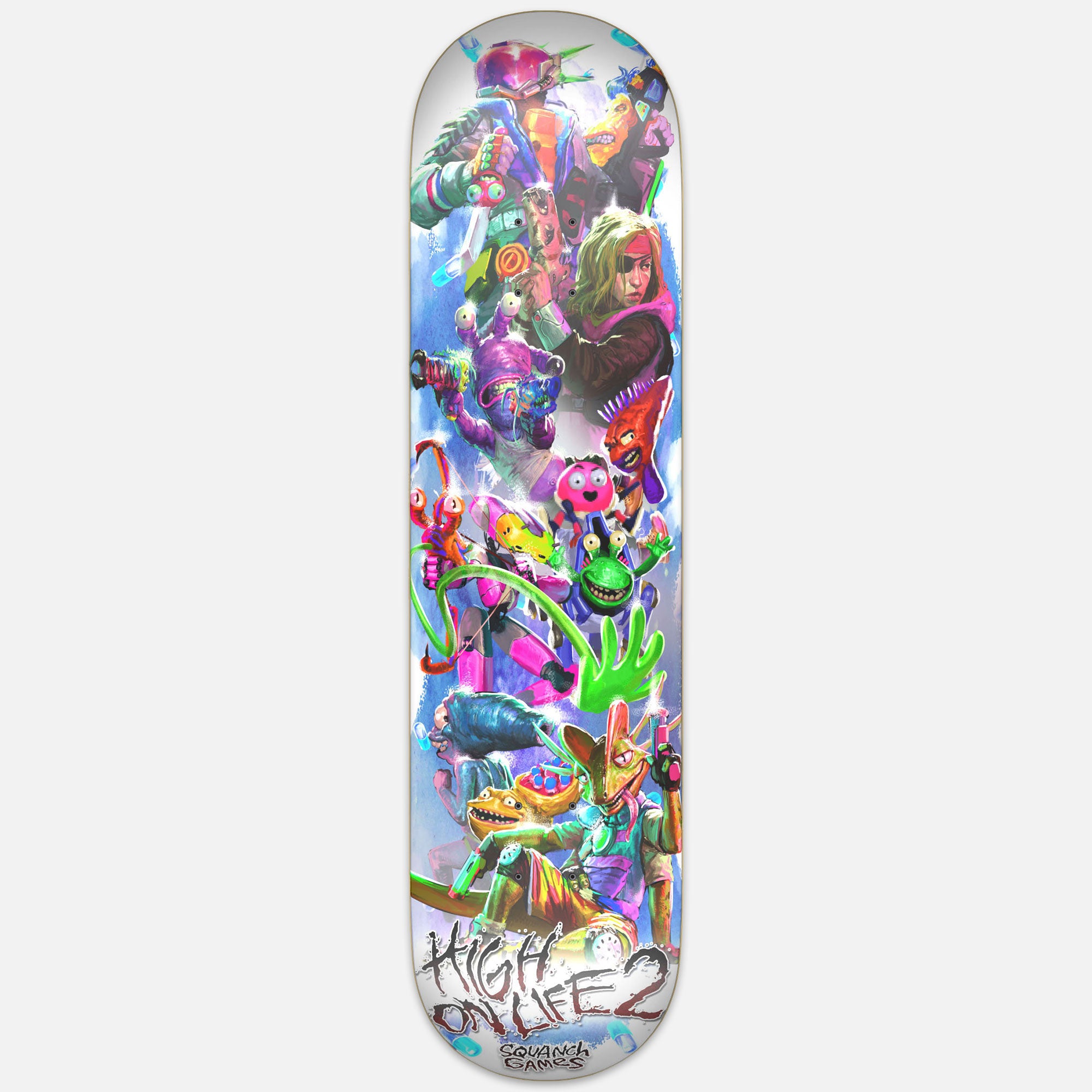 HIGH ON LIFE 2 HERO SKATE DECK