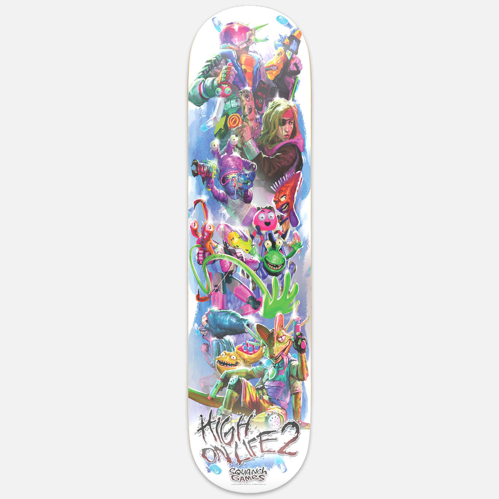HIGH ON LIFE 2 HERO SKATE DECK