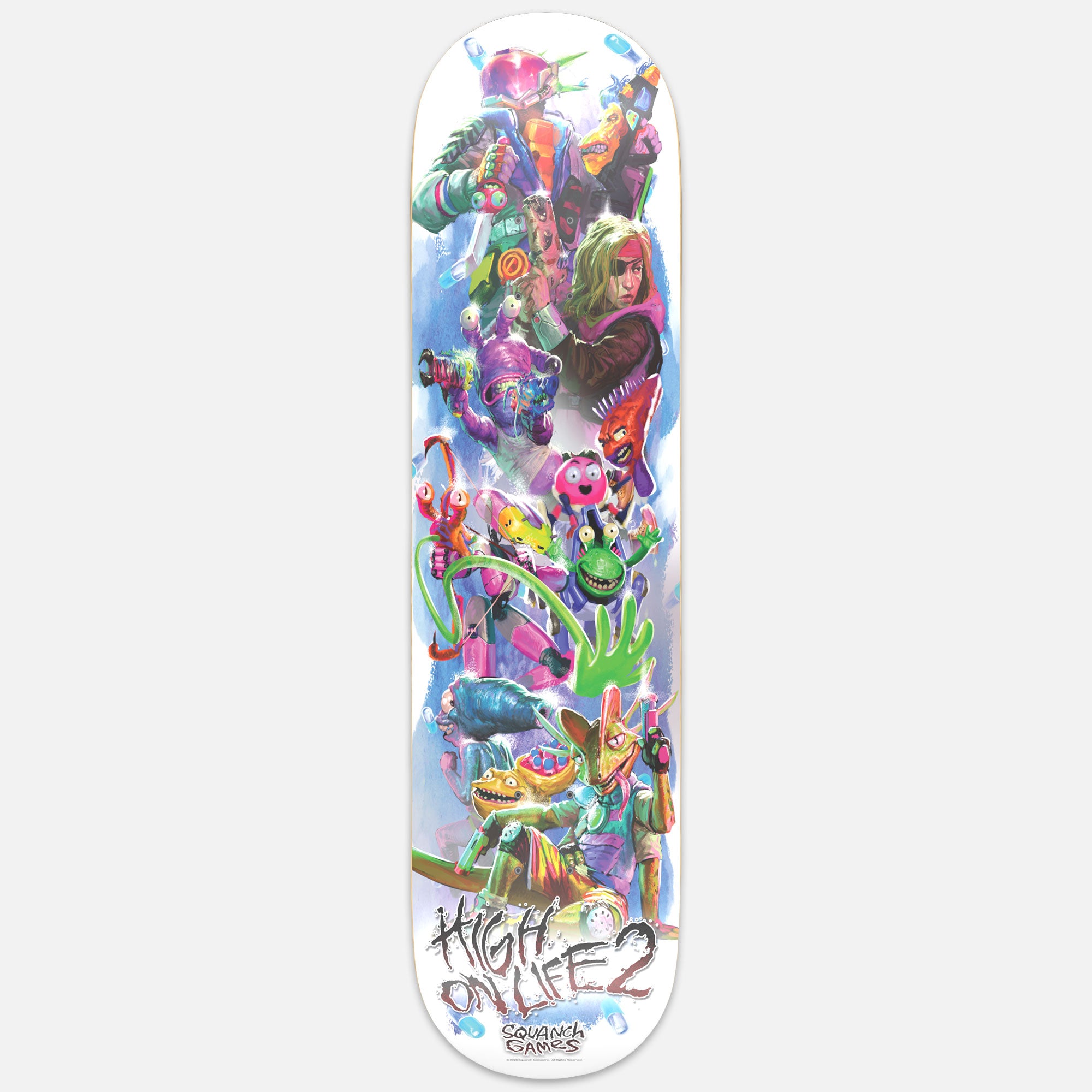 HIGH ON LIFE 2 HERO SKATE DECK