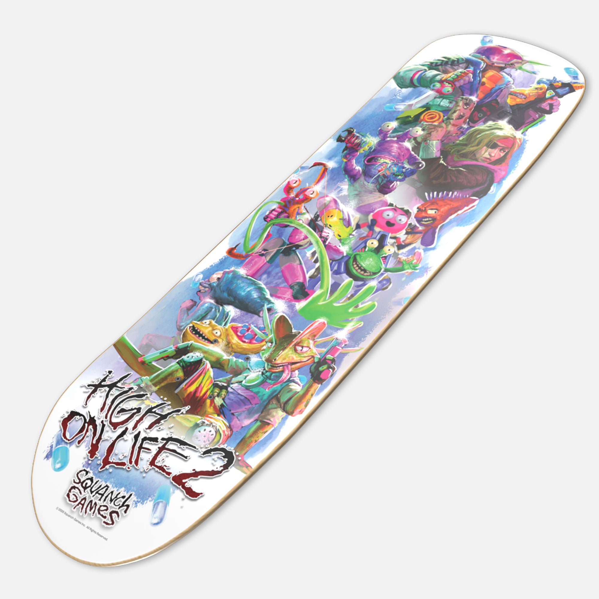 HIGH ON LIFE 2 HERO SKATE DECK