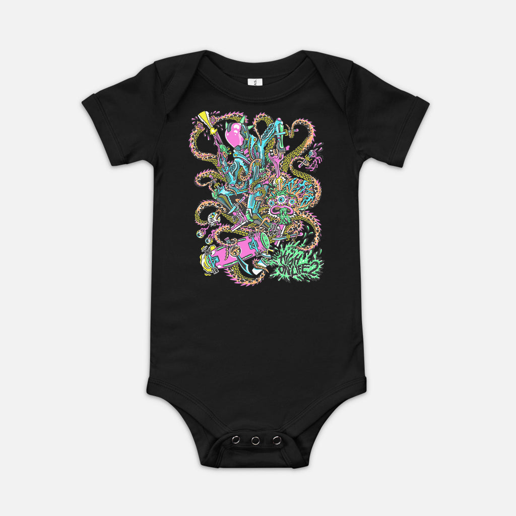 "THE GANG'S ALL HERE" BABY ONESIE