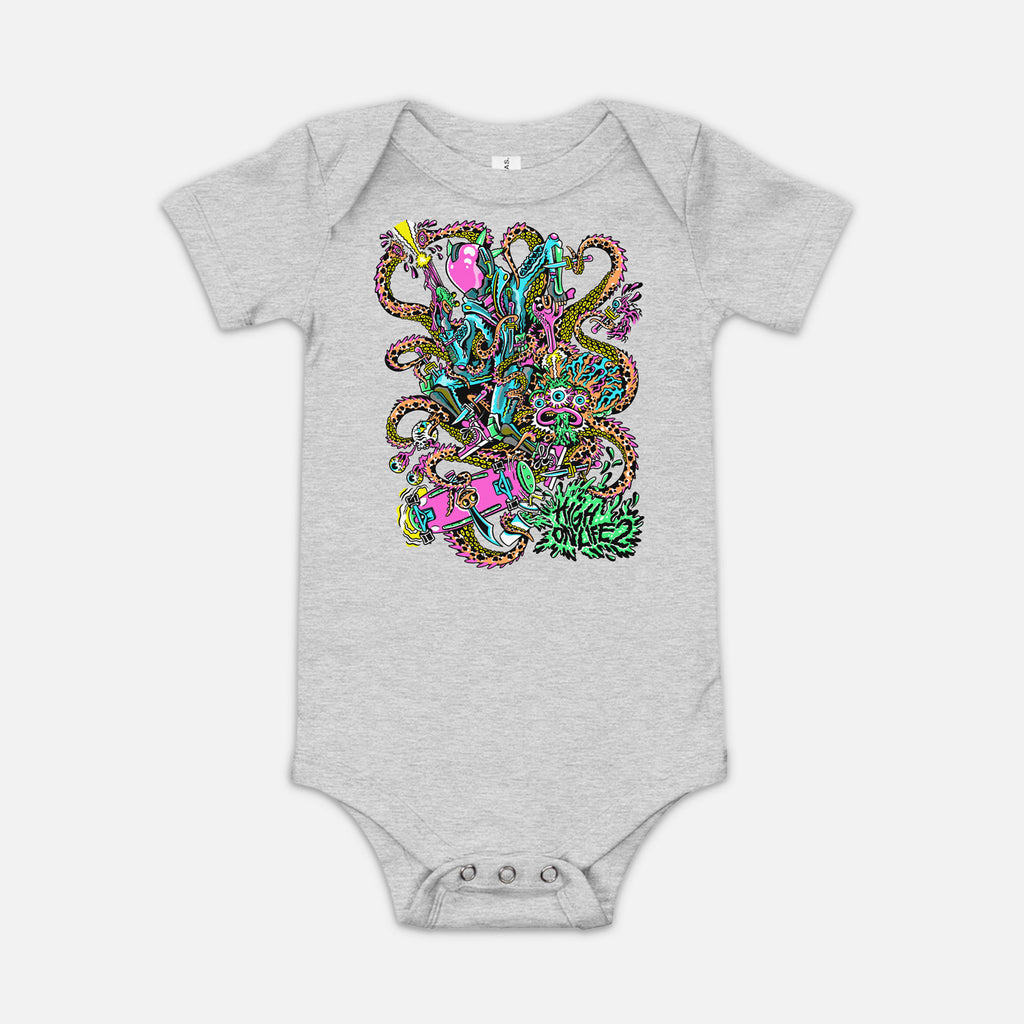 "THE GANG'S ALL HERE" BABY ONESIE