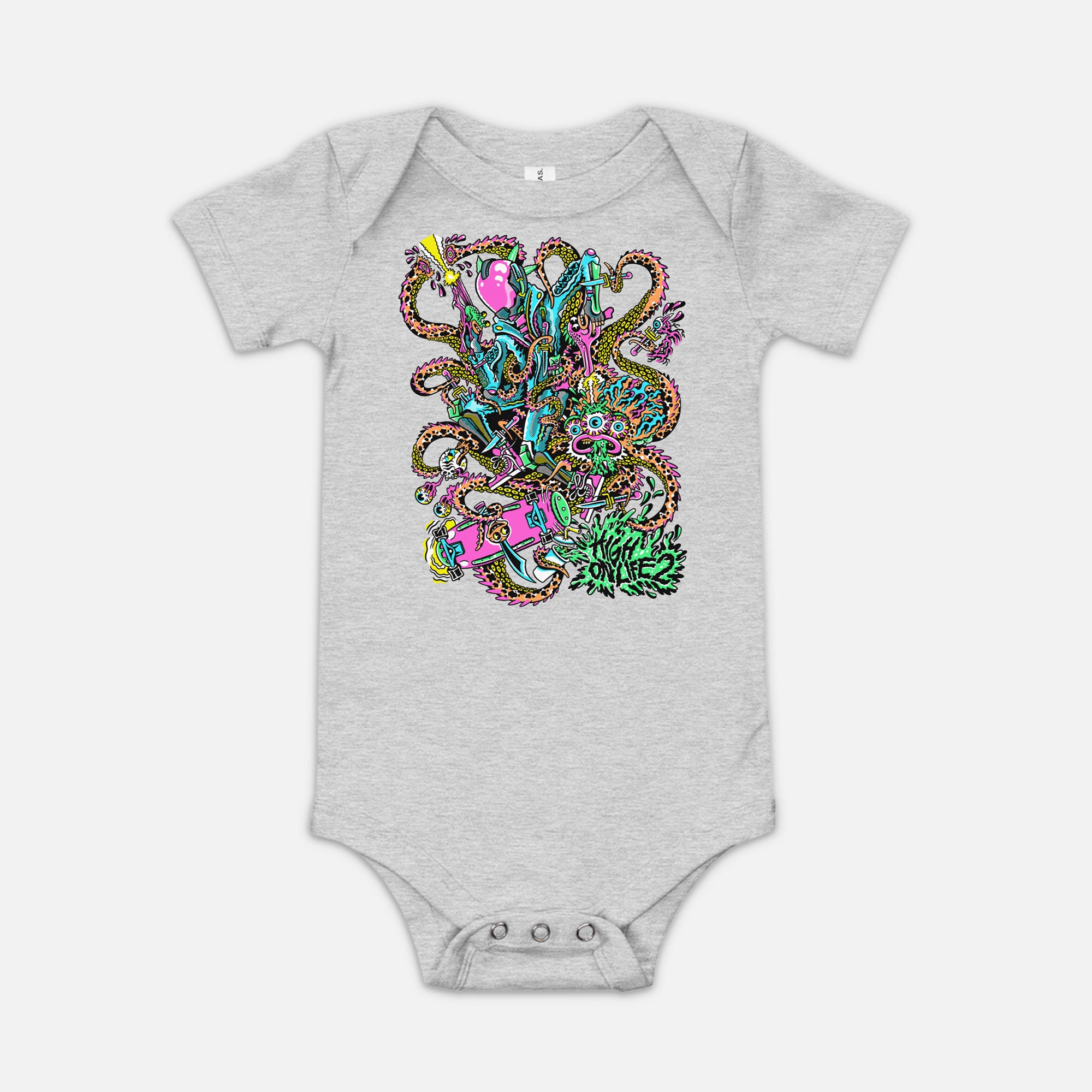 "THE GANG'S ALL HERE" BABY ONESIE