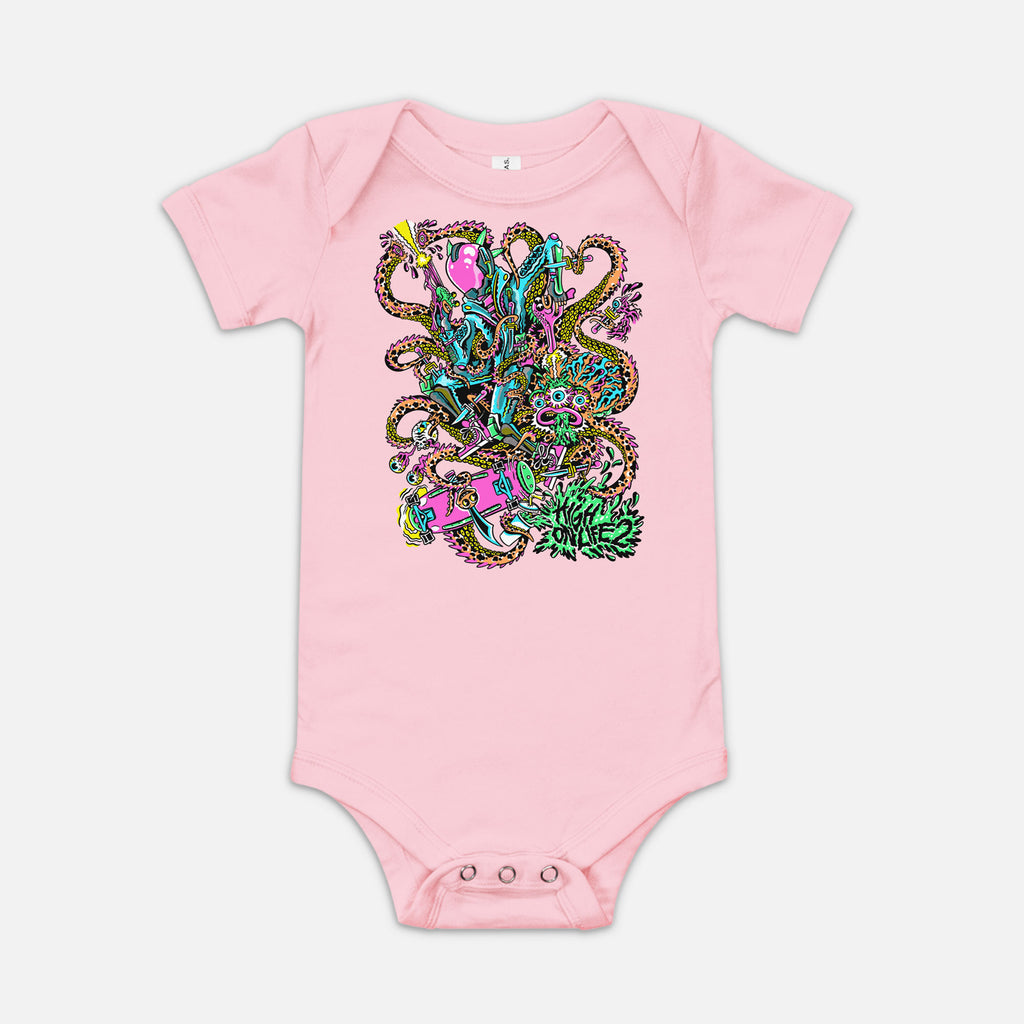 "THE GANG'S ALL HERE" BABY ONESIE