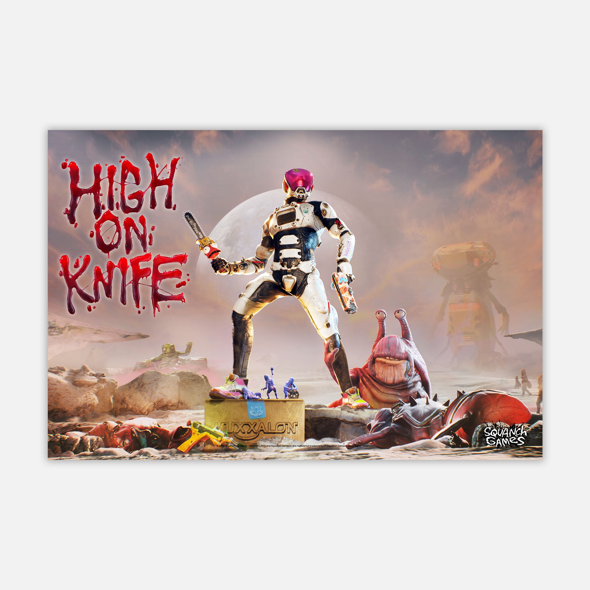 HIGH ON KNIFE POSTER
