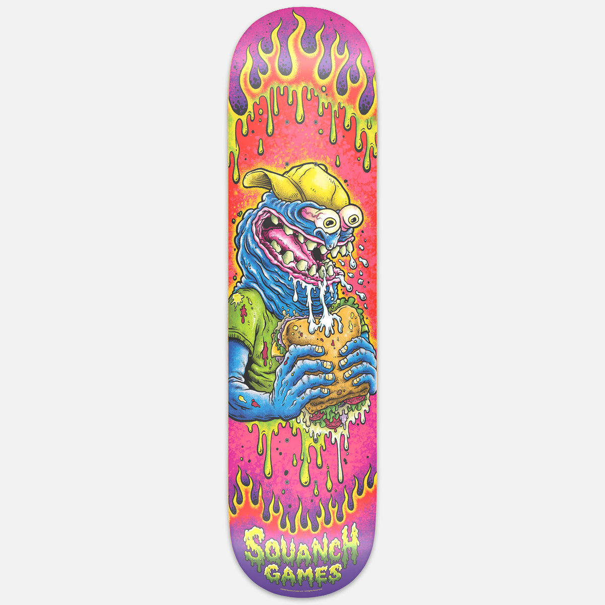 SQUANCH GAMES SANDWICH SKATE DECK