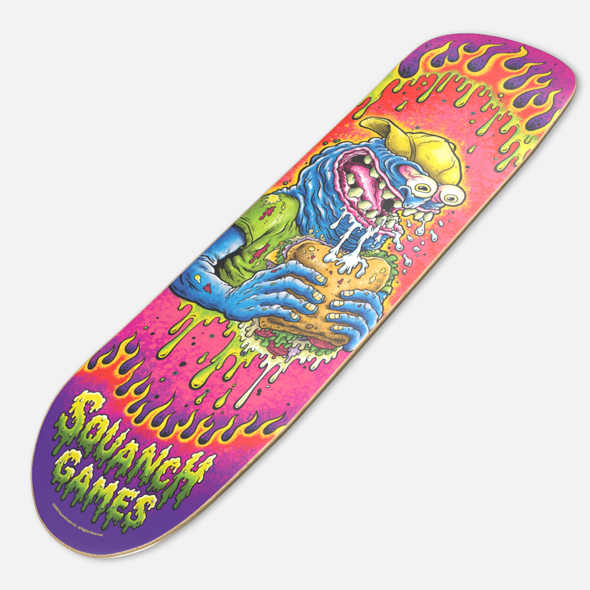 SQUANCH GAMES SANDWICH SKATE DECK