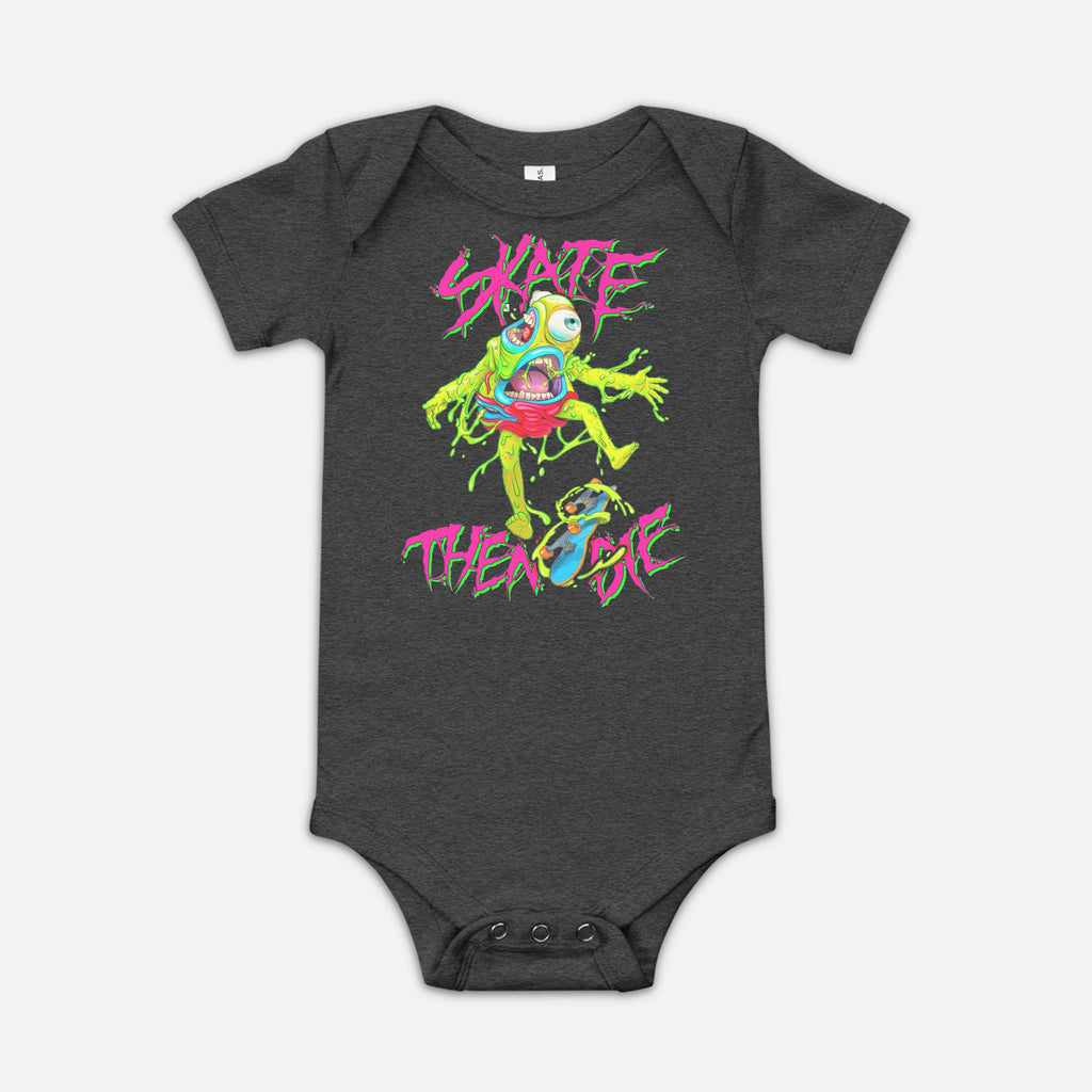 SKATE THEN DIE BABY ONESIE