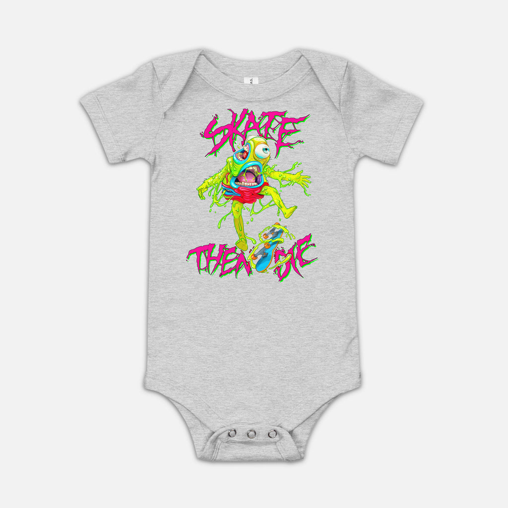 SKATE THEN DIE BABY ONESIE