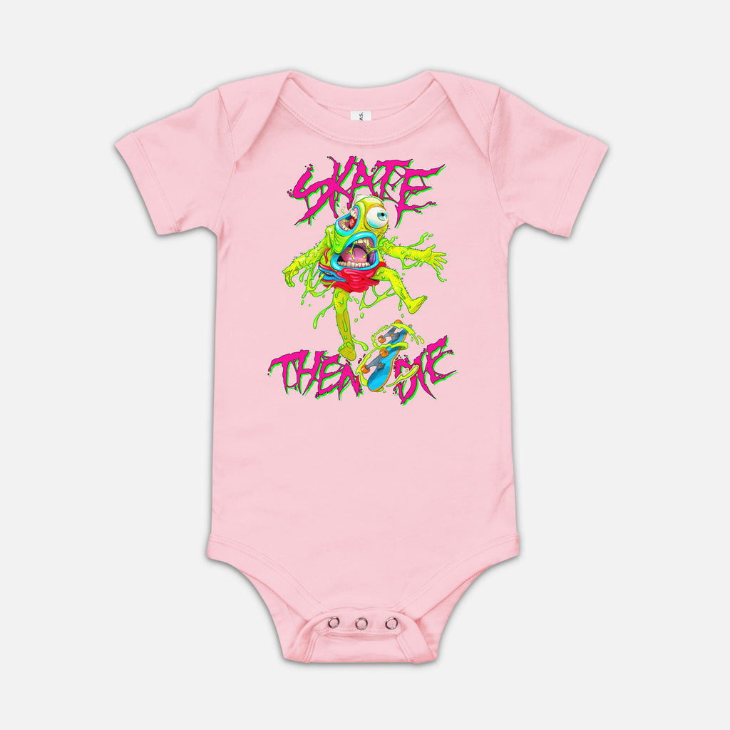 SKATE THEN DIE BABY ONESIE