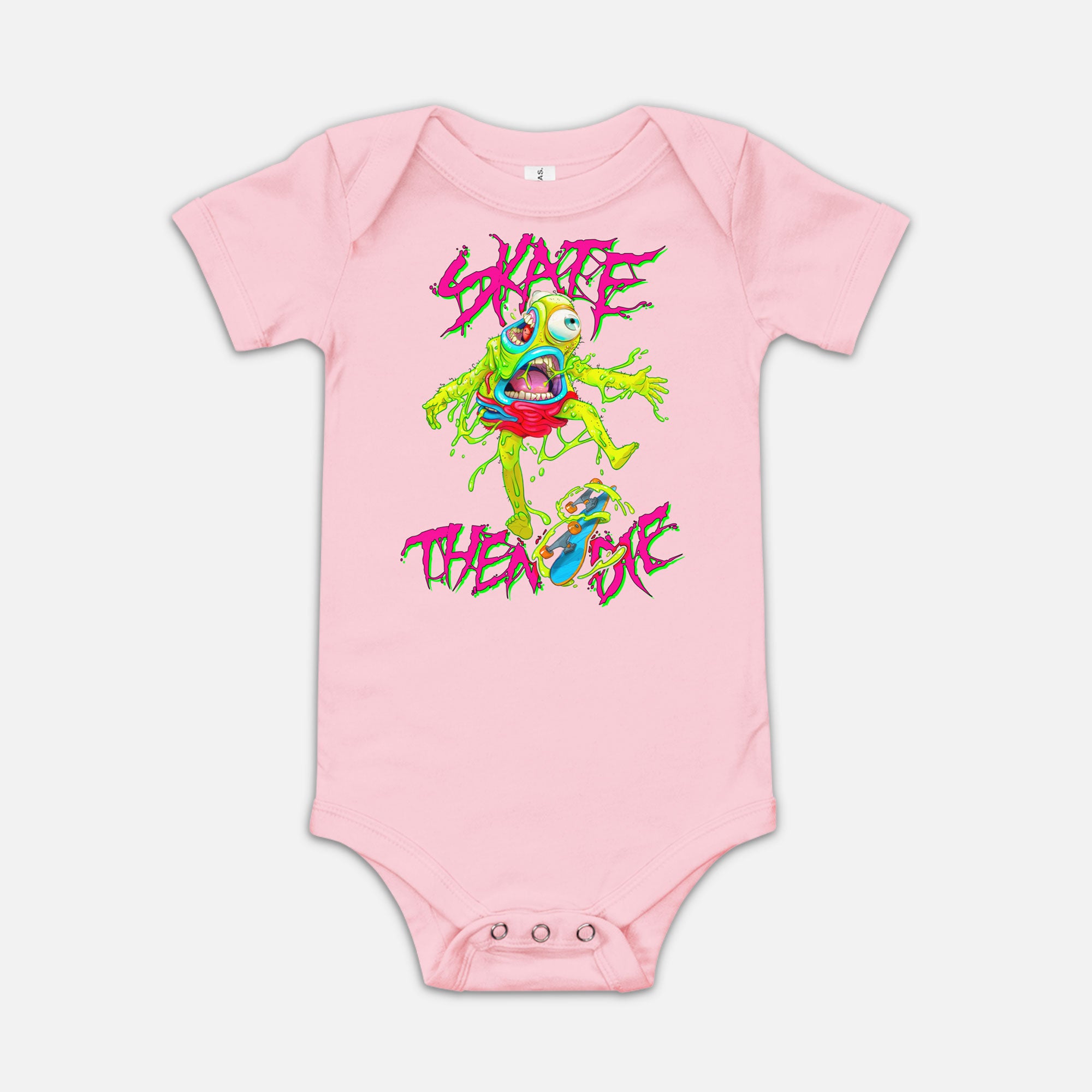 SKATE THEN DIE BABY ONESIE