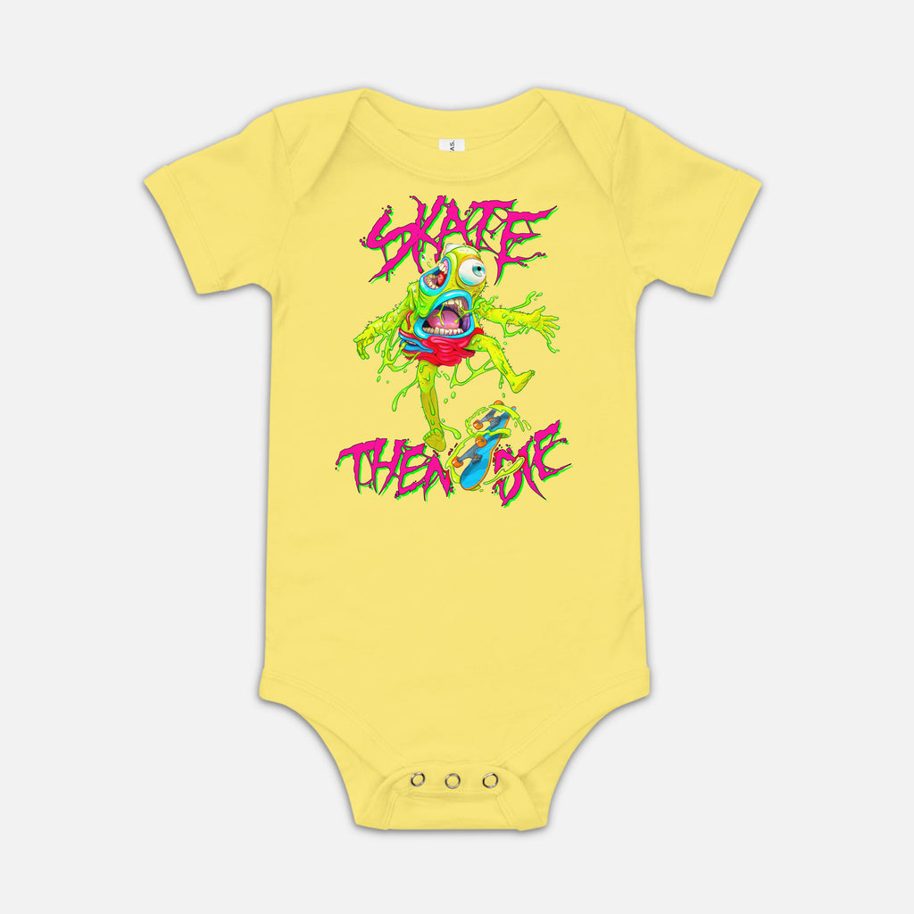 SKATE THEN DIE BABY ONESIE
